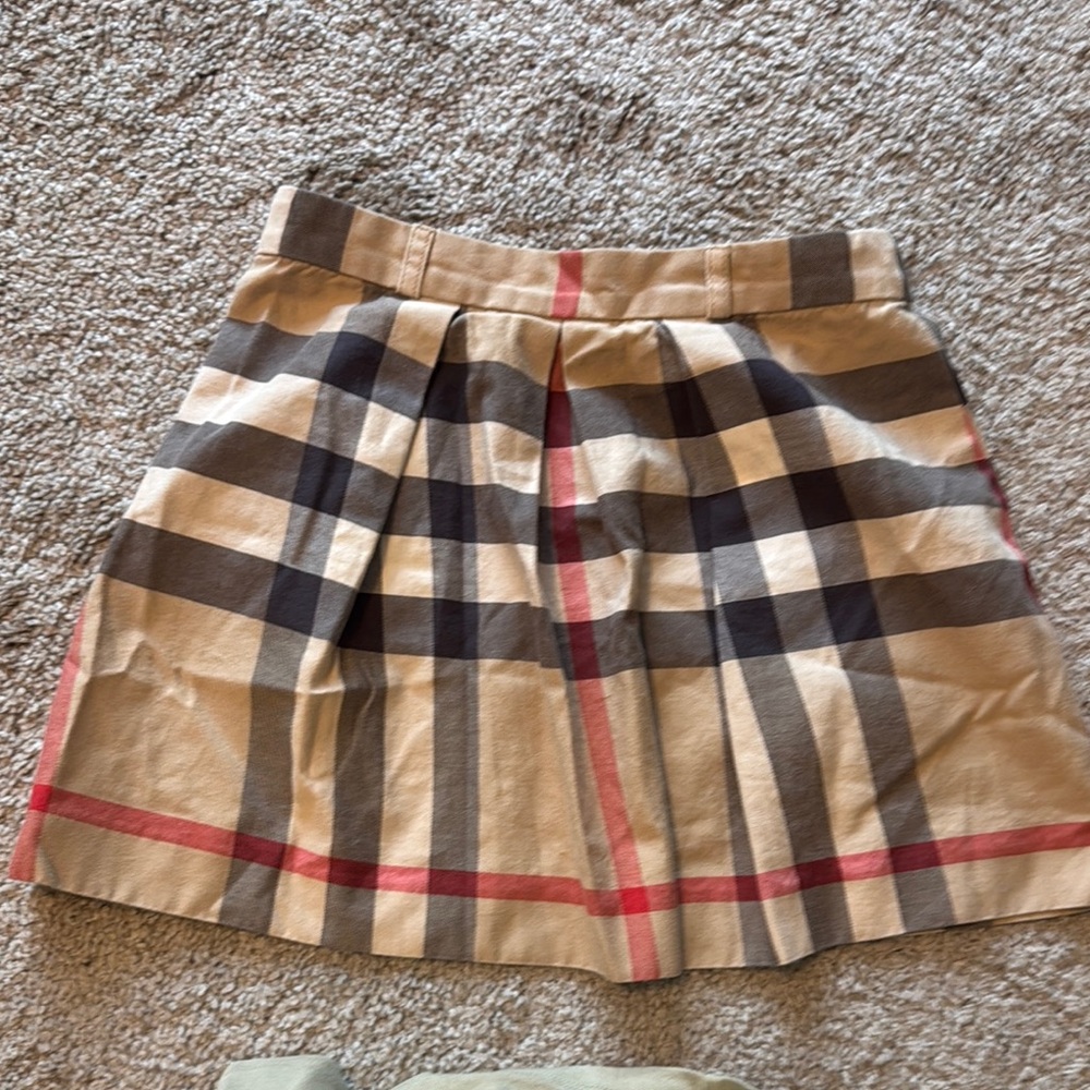 Burberry Girls Pleated Skirt